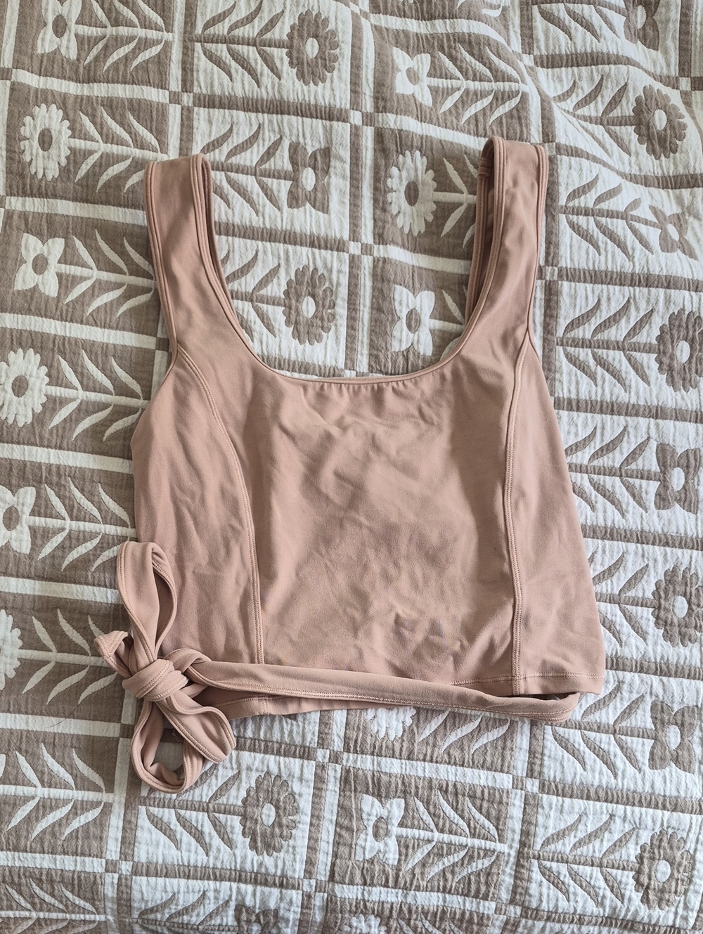 lululemon athletica Dusty Rose Tie-Waist Crop Tank